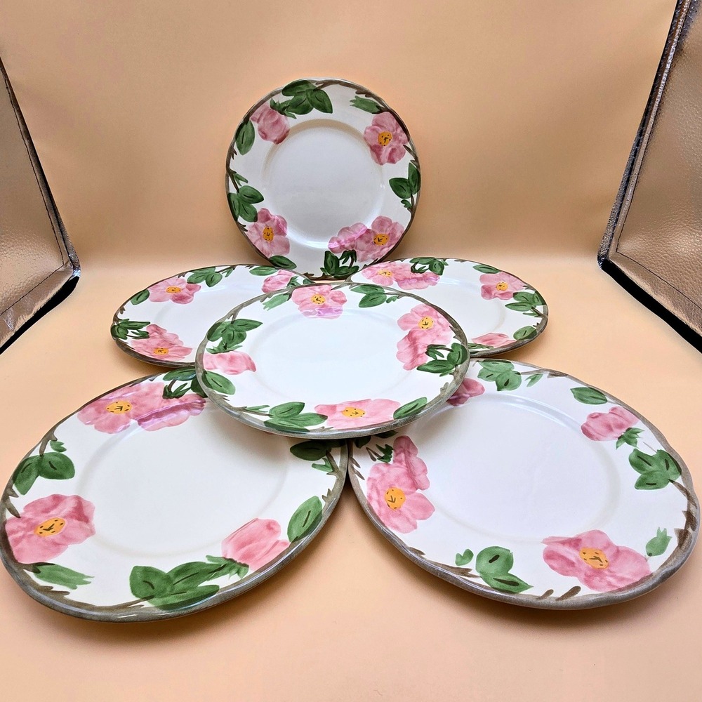 Franciscan Desert Rose Salad Plates Set of 6 Johnson Brothers England 7.75 inch
